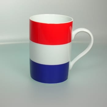 Flaggetasse Niederlande mit Gravur