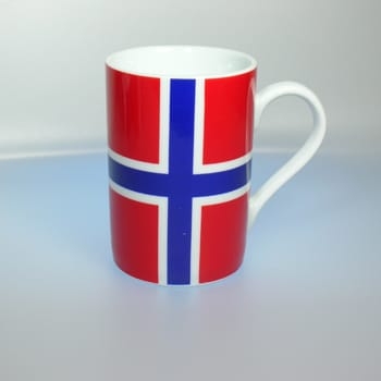 Tasse Norwegen Flagge Gravur