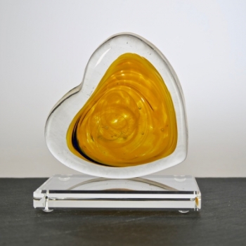 Glasherz "Limited" Nr.019auf Sockel