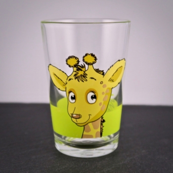 Kinderglas Giraffe mit Namensgravur