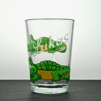 Kinderglas Krokodil mit Namensgravur
