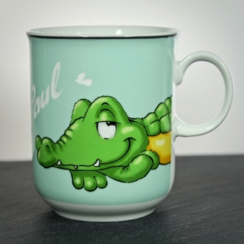 Kindertasse Krokodil it Gravur bestellen