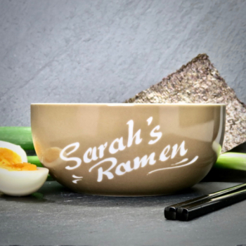 Müslischale Beige mit Namensgravur