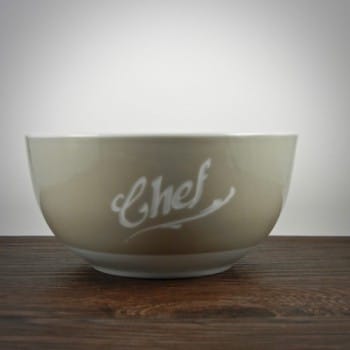 Mueslischale Taupe mit Namensgravur personalisiert