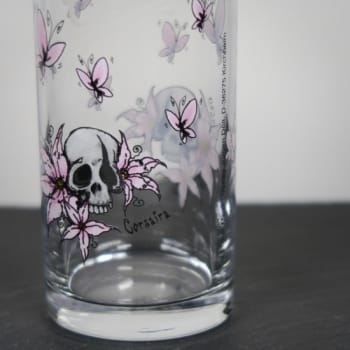 Trinkglas Pirat mit Namensgravur Detail