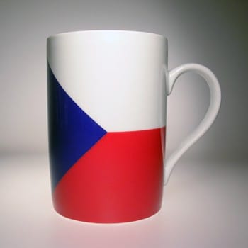 Flaggetasse Tschechische Republik