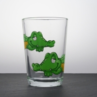 Kinderglas Krokodil mit Namensgravur personalisierbar