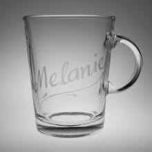 Namensgravur Teeglas Konisch