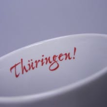 Flaggetasse Thüringen